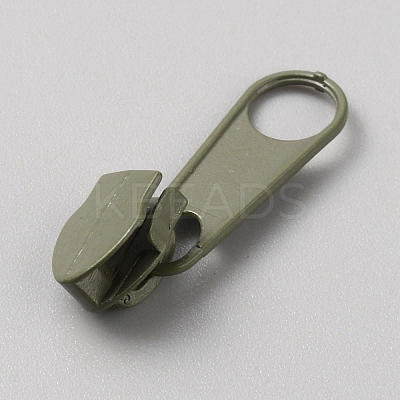 Spray Painted Zinc Alloy Zipper Pull FIND-WH0427-33A-09-1
