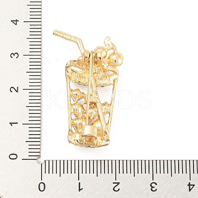 Alloy Rhinestone Brooches LS-JEWB-P023-07G-1