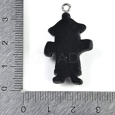 Halloween Theme Resin Pendants RESI-M046-01E-1