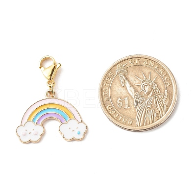 Alloy Enamel Pendant Decorates X1-HJEW-JM00588-1