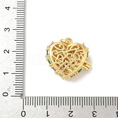 Brass Micro Pave Cubic Zirconia Locket Pendants LS-KK-F905-05G-02-1