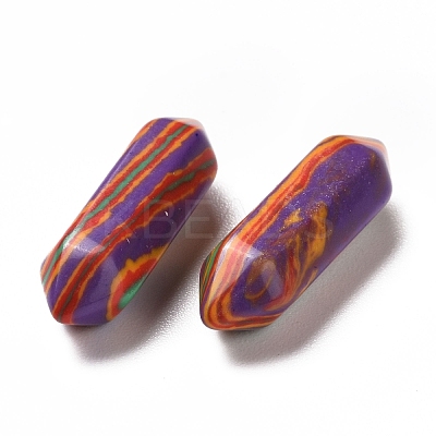 Synthetic Colorful Malachite No Hole G-K330-09-1
