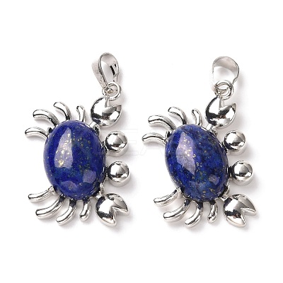 Natural Lapis Lazuli Pendants G-D469-01P-15-1