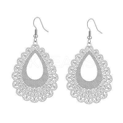 Hollow Brass Dangle Earrings for Women WG72A0C-05-1