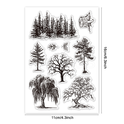 Summer Theme PVC Plastic Clear Stamps DIY-WH0631-0239-1