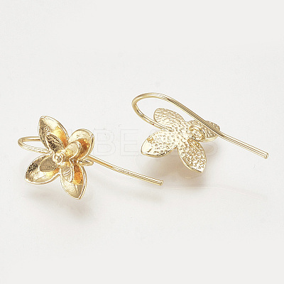 Brass Ear Stud Findings X-KK-T027-116G-1
