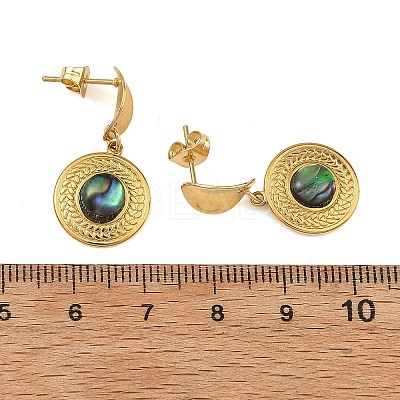 304 Stainless Steel Dangle Stud Earring for Women EJEW-JE07347-1