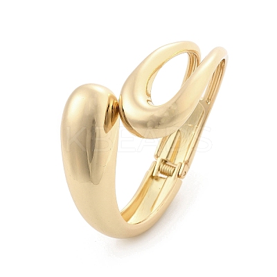 Alloy Hinged Bangles for Womrn BJEW-D312-01G-1