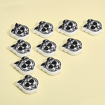 10Pcs Food Grade Eco-Friendly Silicone Beads SIL-CA0001-98-1