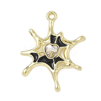 Halloween Alloy Rhinestone Pendants ENAM-P258-06G-01-1