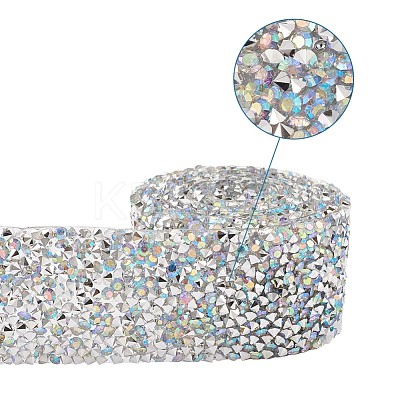 Glitter Resin Hotfix Rhinestone(Hot Melt Adhesive On The Back) OCOR-TAC0004-D-01-1