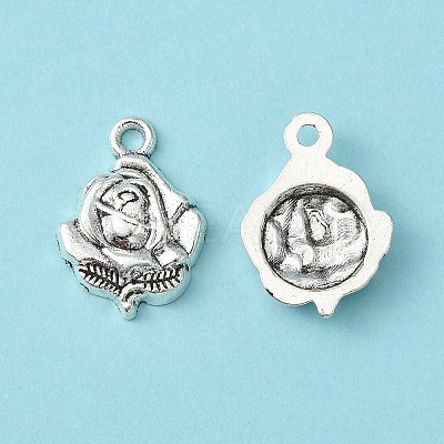 Tibetan Style Alloy Rose Pendants LF0976Y-1