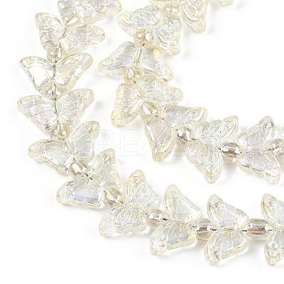 Electroplate Glass Beads Strands EGLA-N012-04G-1