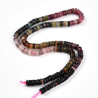 Natural Multicolor Tourmaline Beads Strands G-T140-03-1