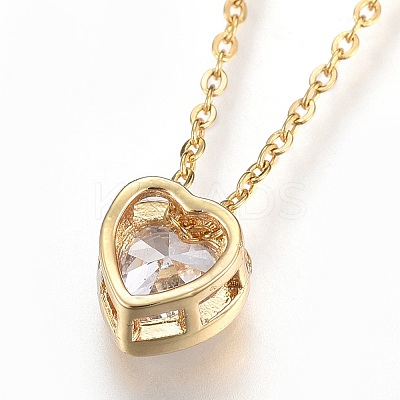304 Stainless Steel Pendant Necklaces NJEW-O108-14-1