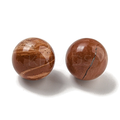 Natural Red Jasper Round Ball Figurines Statues for Home Office Desktop Decoration G-P532-02A-09-1