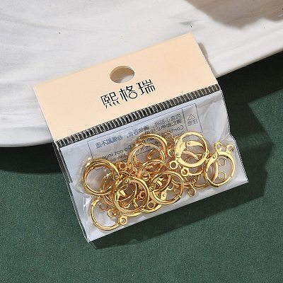SHEGRACE Brass Leverback Earring Findings XGR0091G-88G-1
