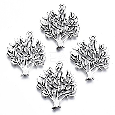 Tibetan Style Alloy Pendants TIBE-Q073-03AS-1