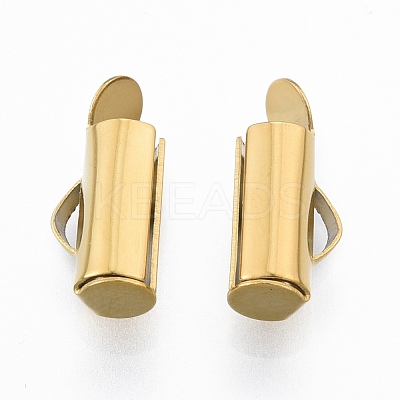 304 Stainless Steel Slide On End Clasp Tubes STAS-S115-01C-G-1