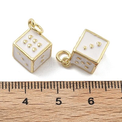 Brass Enamel Pendants KK-U060-33G-02-1