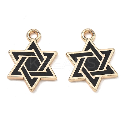 Alloy Enamel Pendants ENAM-G235-09G-01-1