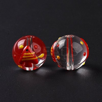 Transparent Glass Beads LAMP-B021-03A-08-1