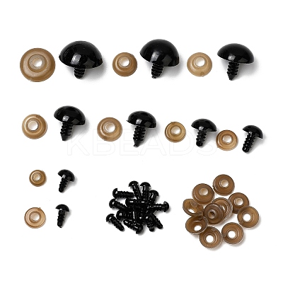 88 Pairs Craft Plastic Doll Eyes Stuffed Toy Eyes DIY-SZ0004-90-1