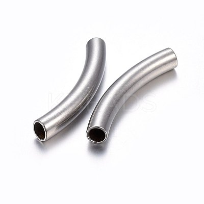 Tarnish Resistant 304 Stainless Steel European Tube Beads X-STAS-F174-19P-A-1