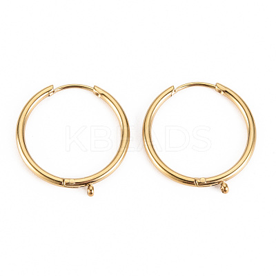 316 Surgical Stainless Steel Huggie Hoop Earring Findings X-STAS-S116-257A-G-1