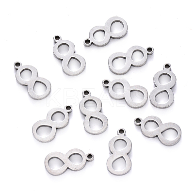 Tarnish Resistant 201 Stainless Steel Charms STAS-R108-08-1