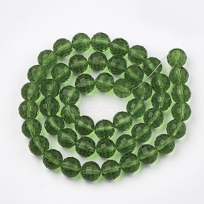Transparent Glass Bead Strands LS-GLAA-R095-8mm-14-1