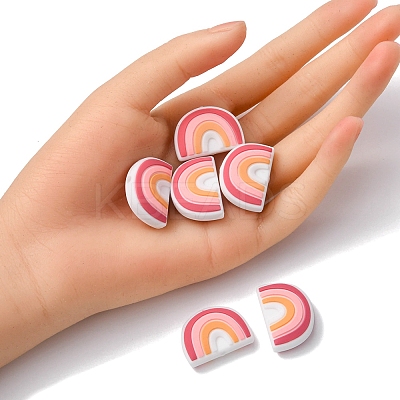 6Pcs Food Grade Eco-Friendly Silicone Focal Beads SIL-YW0001-04D-1