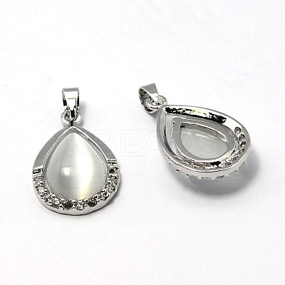 Cat Eye Pendants G-G379-M-1