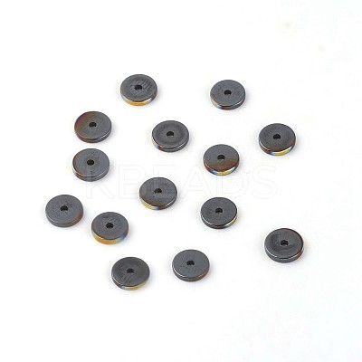 Electroplated Non-magnetic Synthetic Hematite Beads Strands G-P408-Q-2x1-1