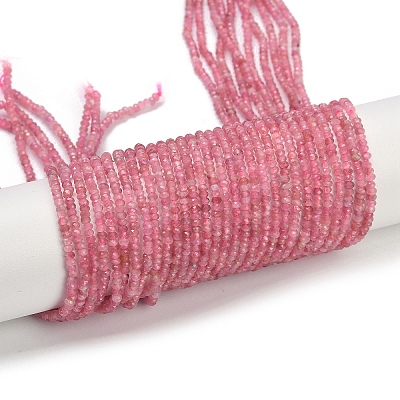 Natural Pink Tourmaline Beads Strands G-P553-F05-01-1