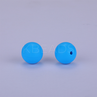 Round Silicone Focal Beads SI-JX0046A-132-1