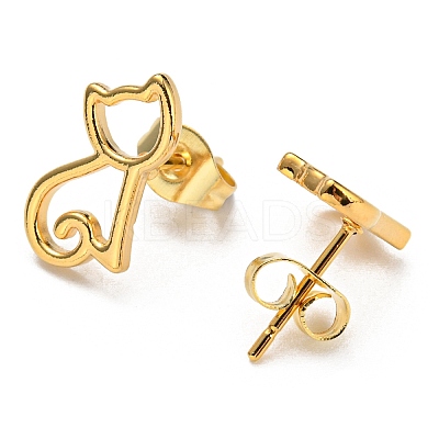 PVD Vacuum Plating 304 Stainless Steel Stud EarRing for Women STAS-D087-17G-1