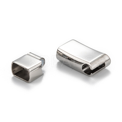 Tarnish Resistant 316 Surgical Stainless Steel Magnetic Clasps with Glue-in Ends STAS-F269-02P-1