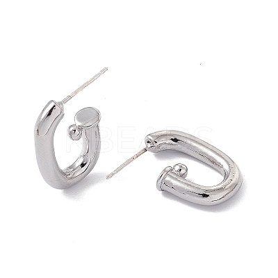 Rack Plating Alloy Stud Earring Findings FIND-I030-15P-1