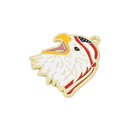Independence Day Alloy Enamel Pendants ENAM-V001-04C-G-1