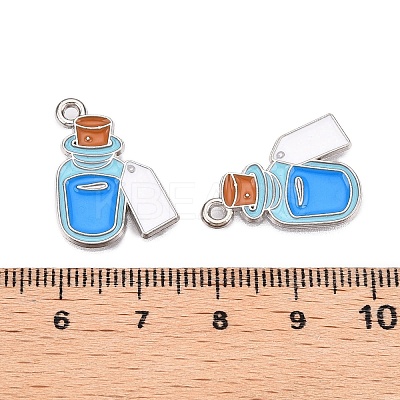 Halloween Theme Alloy Enamel Pendants ENAM-T020-08J-1