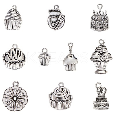10 Styles Tibetan Style Alloy Pendants FIND-SZ0003-64-1