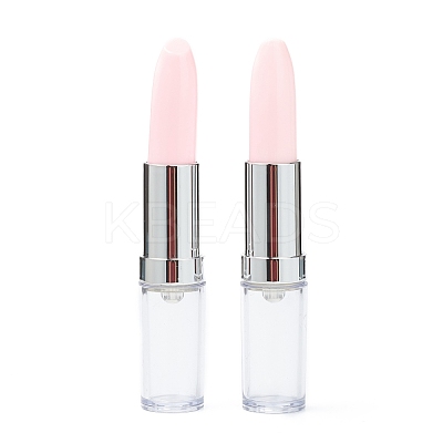 Lipstick Shape Empty Tube Black Ink Ballpoint Pens DIY-H123-A01-1