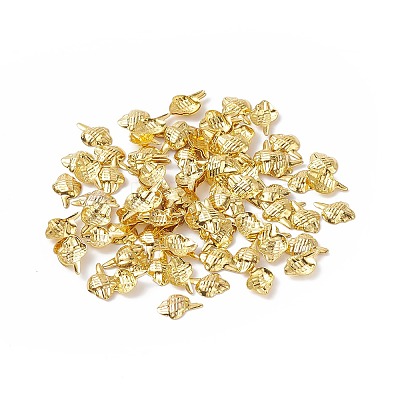 (Defective Closeout Sale: Oxidation) Brass Metallic Nail Cabochons MRMJ-XCP0001-38G-1