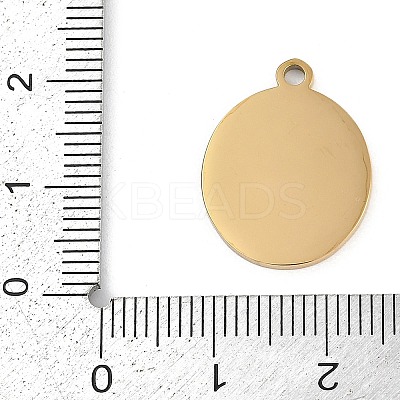 304 Stainless Steel Enamel Pendants STAS-I325-040G-1