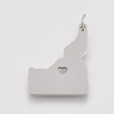Tarnish Resistant 201 Stainless Steel Pendants STAS-T038-88-1