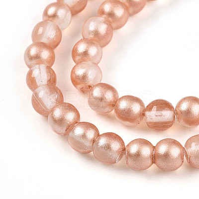 Baking Paint Transparent Glass Beads X1-DGLA-N011-4mm-04-1