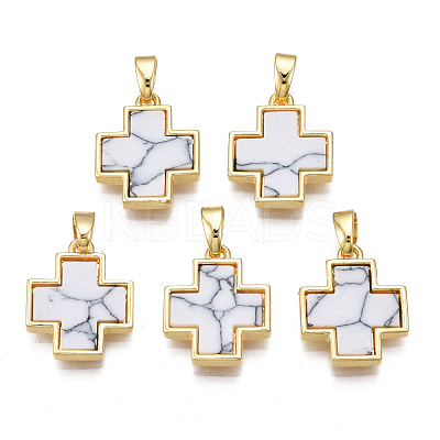 Real 18K Gold Plated Brass Pendants KK-N233-172A-01A-1