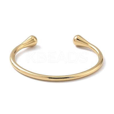 Ion Plating(IP) 304 Stainless Steel Cuff Bangles for Women BJEW-Z078-12G-1