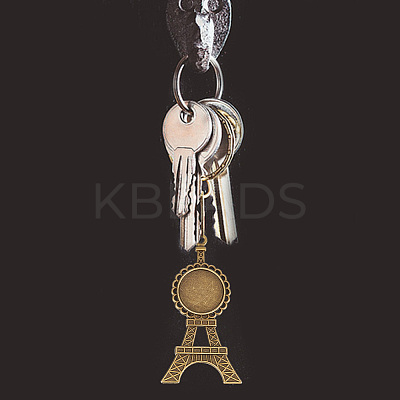 DIY Blank Eiffel Tower Pendant Making Kit DIY-GO0001-69-1